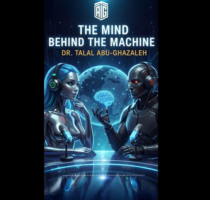 A Podcast Between Two AI Characters about Dr. Talal Abu-Ghazaleh – The Man Behind The Machine 